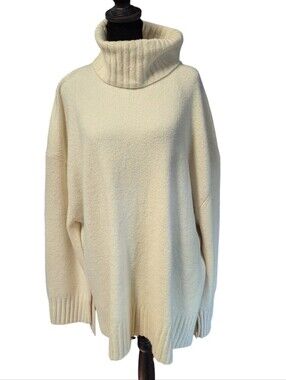 George Ivory Cowl Neck Oversized Sweater Baggy XXL